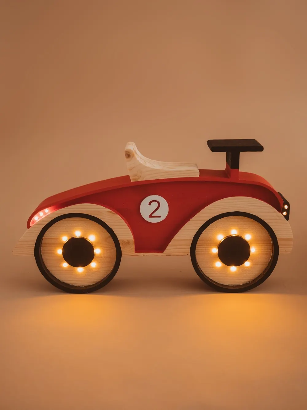 Car — a handmade wooden night light