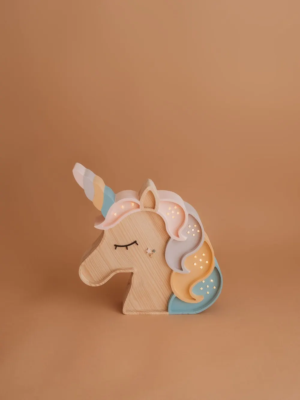 Unicorn — a handmade wooden night light