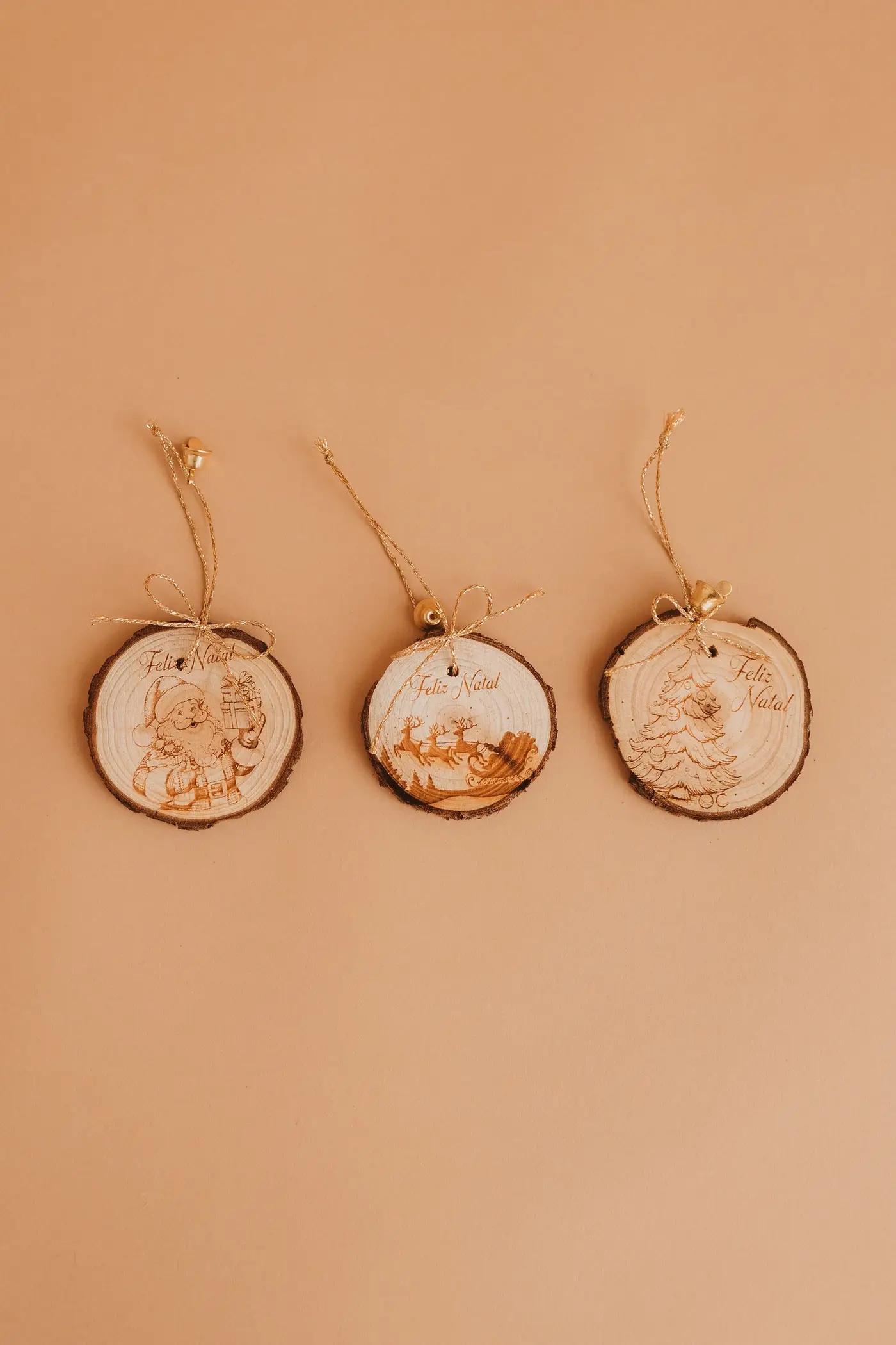 Bola de Natal - tronco natural — fotografia 4